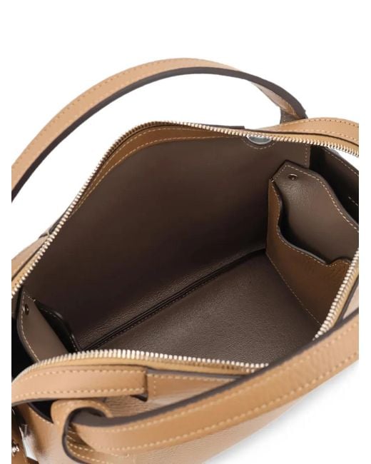Tod's Metallic Timeless Leather Tote Bag