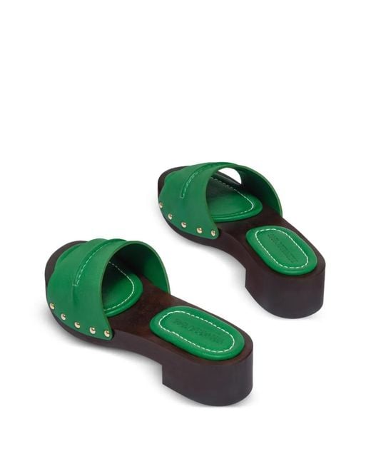 Bernardo Green Blyde Studded Sandals