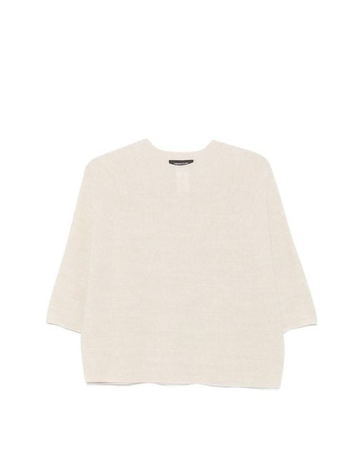 Fabiana Filippi Natural Short-Sleeve T-Shirt