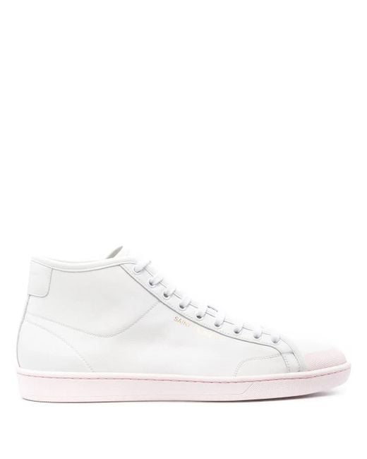 Saint Laurent White Sl/39 Mt Sn Vit Joyce/Suo Sneaker for men