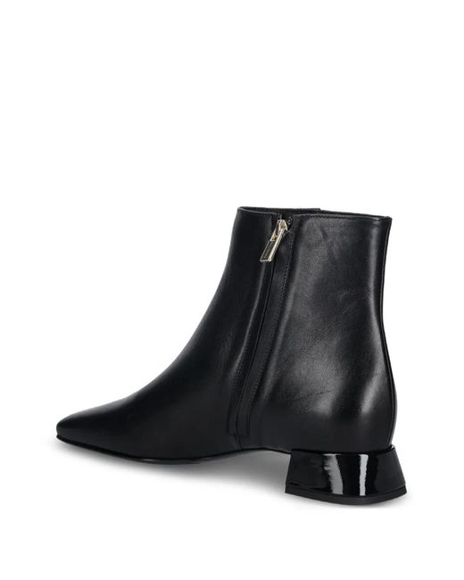 Baldinini Black Square-Toe Ankle Boots