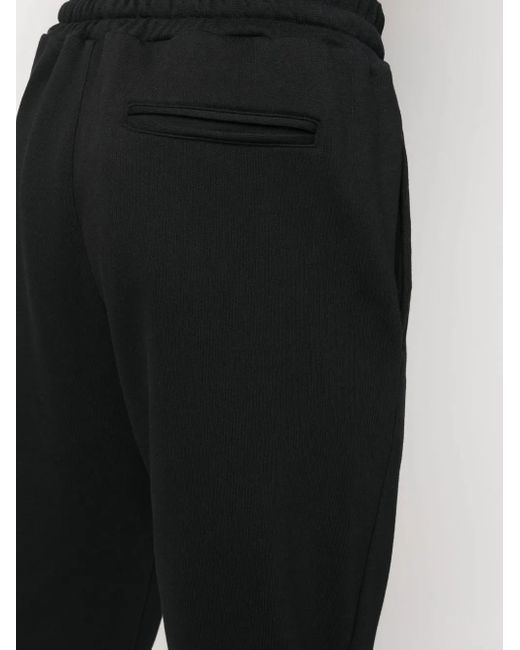 Dondup Black Drawstring Cotton Sweatpants for men