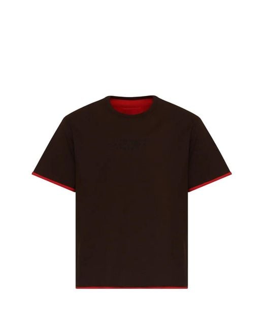 MM6 by Maison Margiela Black Reversible Cotton T-Shirt for men