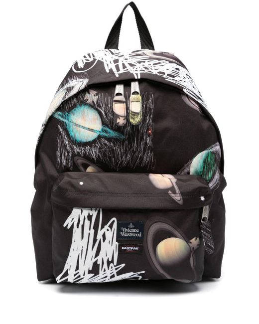 Eastpak Black X Vivienne Westwood Planet-print Backpack for men