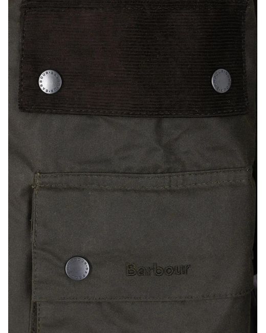 Barbour Gray Logo-Embroidered Jacket for men