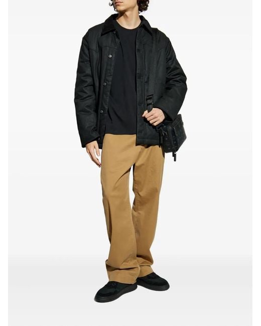 Zadig & Voltaire Gray Panelled Button-Up Jacket for men