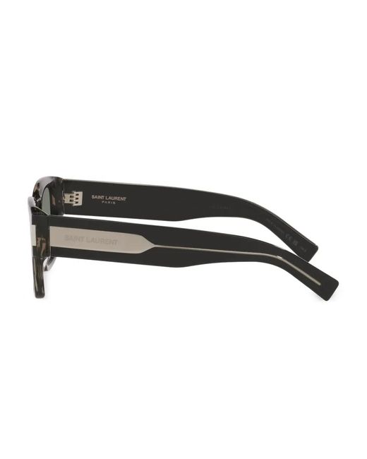 Saint Laurent Gray Sl 617 Rectangle-Frame Sunglasses for men