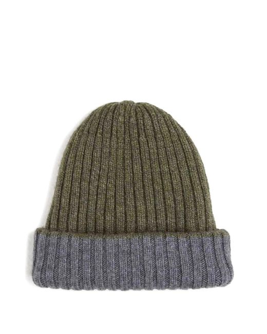 Bonnet À Détail Côtelé Fedeli pour homme en coloris Green