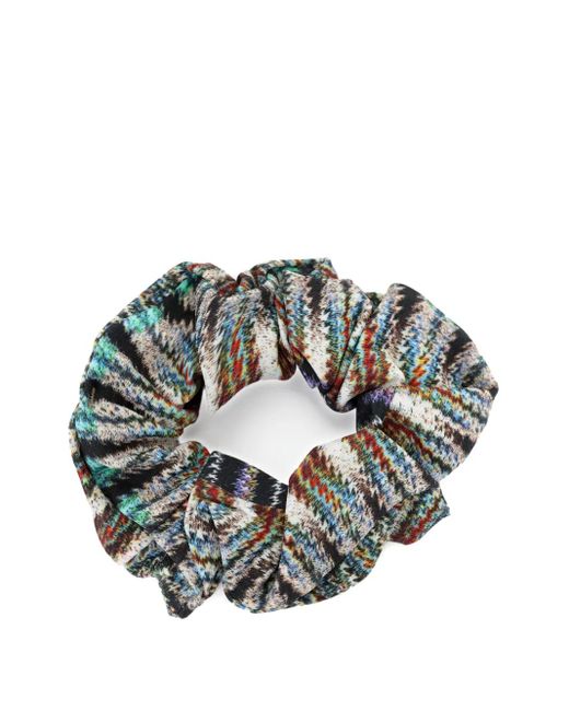 Lygia & Nanny Metallic Patterned Scrunchie