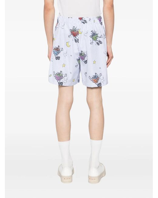 Sky High Farm White Strawbabies Shorts