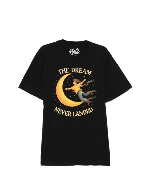 Melt Black T-Shirt À Imprimé Graphique for men
