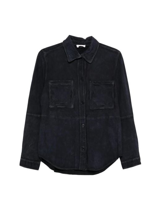 P.A.R.O.S.H. Blue Chest-Pockets Shirt