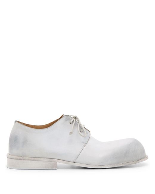Marsèll White Muso Leather Derby Shoes for men