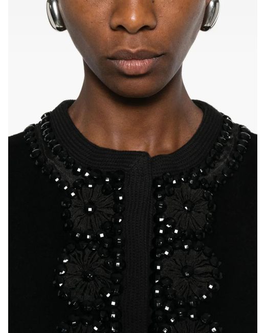 P.A.R.O.S.H. Black Bead-Embellished Jacket