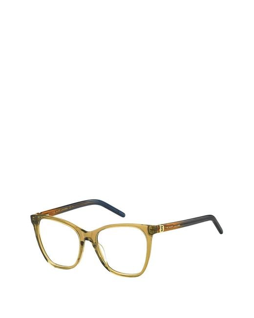 Marc Jacobs Metallic Square-Frame Glasses