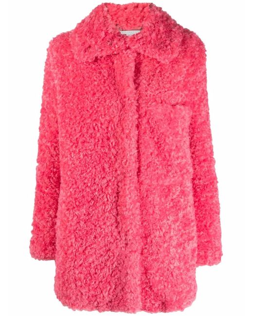 Stella McCartney Pink Kyla Eco Fur Coat