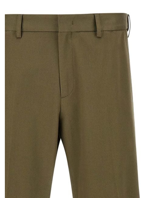 Cellar Door Green Leone Tailored Trousers for men