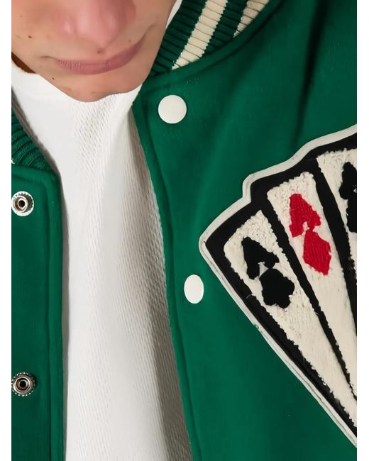 Chaqueta College HTC de hombre de color Green
