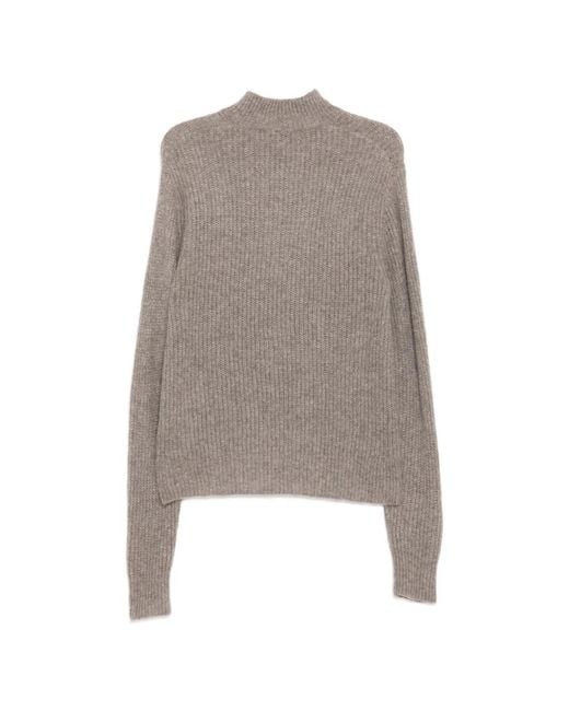 James Perse Gray Button Lightweight Jumper for men