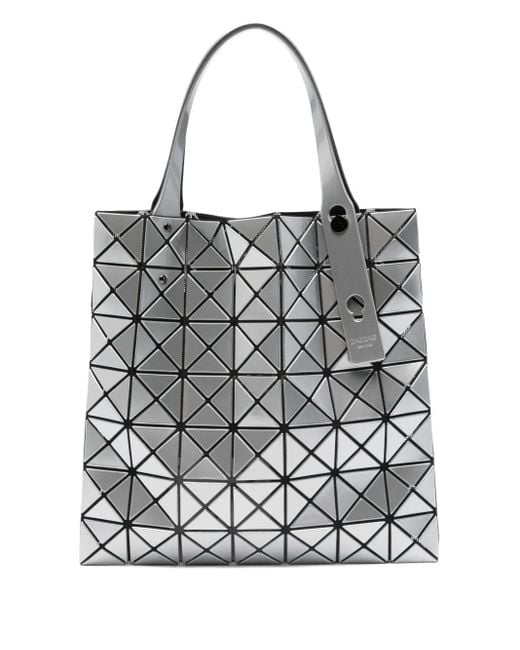 Bolso shopper Prism con motivo geométrico Issey Miyake de color Gray