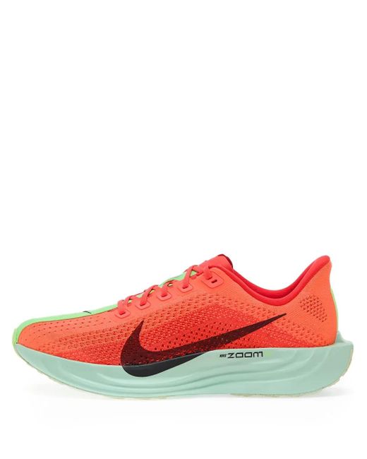 Nike Red Pegasus Flyknit Zoom Sneakers for men