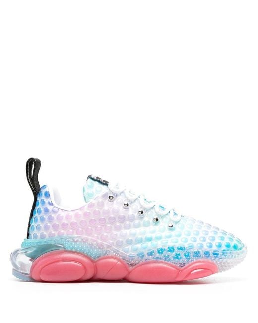 Moschino Blue Double Bubble Teddy Sneakers for men