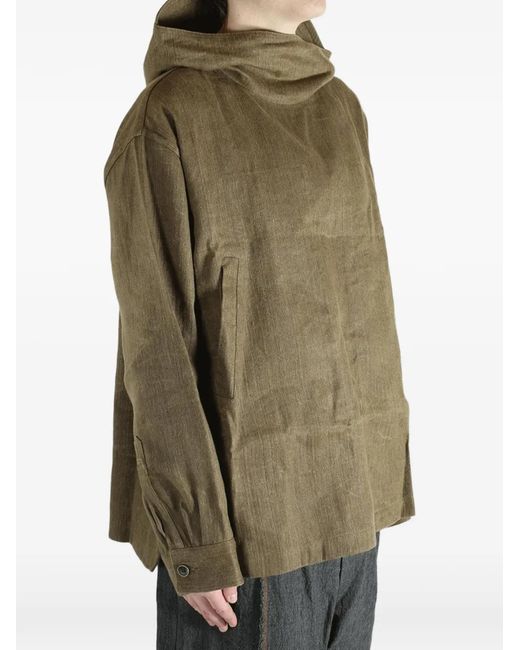 Uma Wang Green Justo Hooded Jacket for men