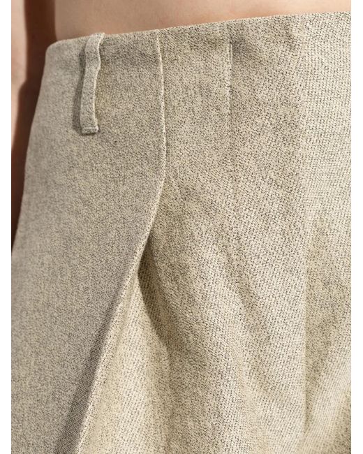 Jacquemus Natural The Ovalo Curved Pants