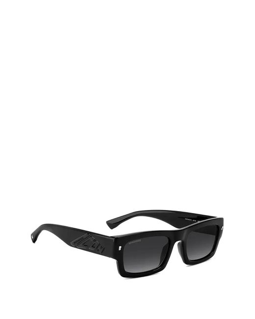 DSquared² Black Icon Logo-Detail Sunglasses for men