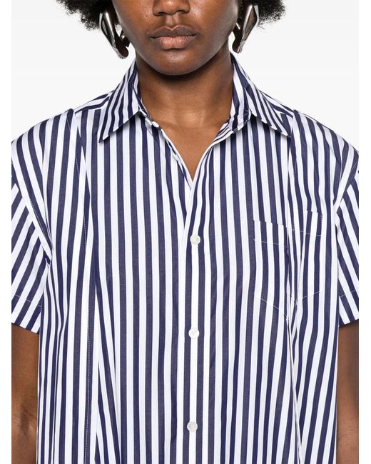 Sacai Blue Striped Shirt
