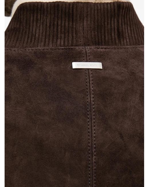 Michael Kors Black Zip Leather Jacket for men