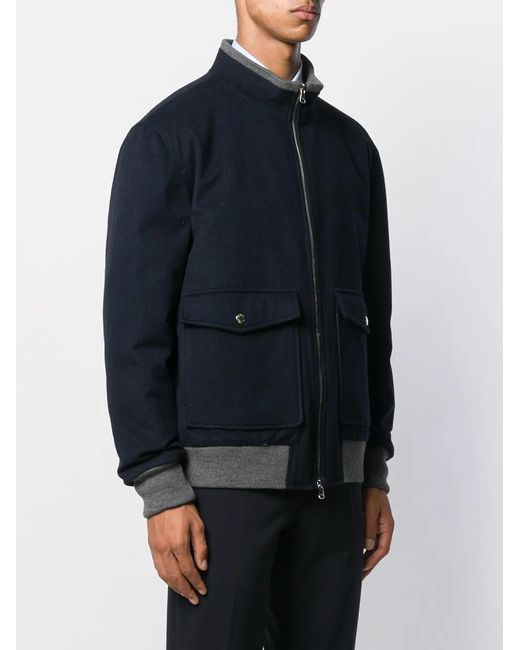 Barba Napoli Black Padded Interior Jacket for men