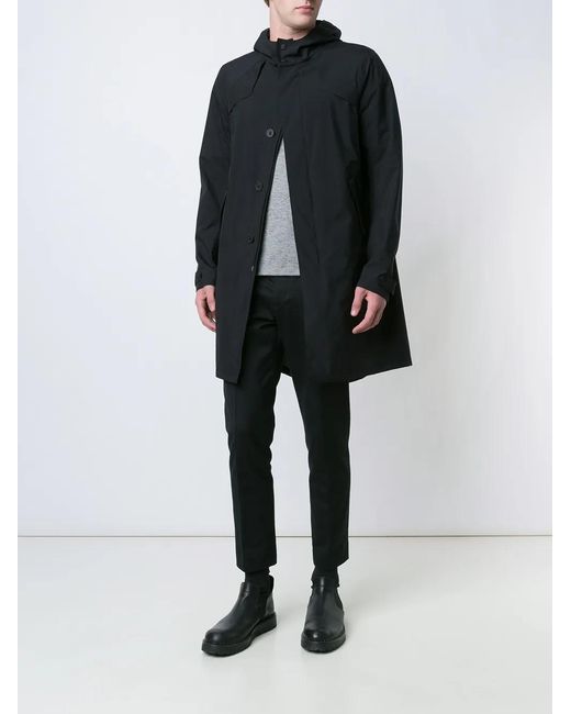 Abrigo Con Capucha Herno de hombre de color Blue