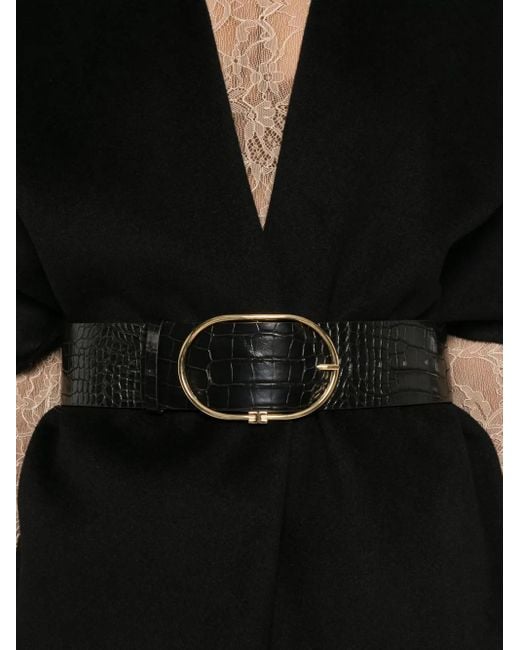 Capa de lana Elisabetta Franchi de color Black