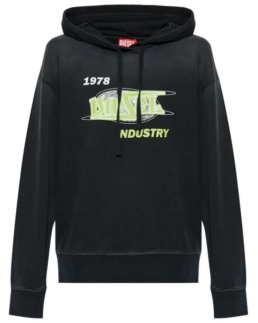 Sudadera F-Buxt-Hood-P2 DIESEL de color Gray