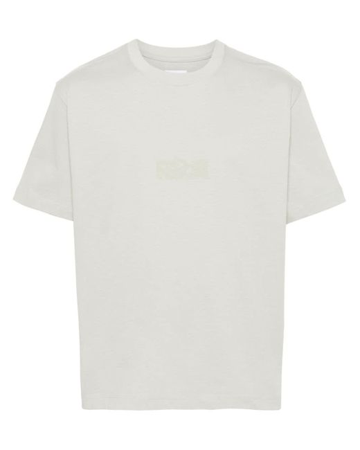 Roa White Logo-print Cotton T-shirt for men