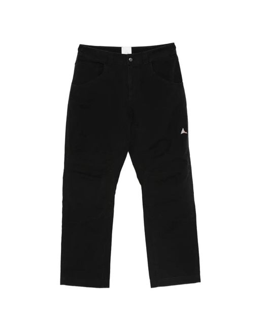 Roa Black Pantalon Crimp Shaped En Coton for men
