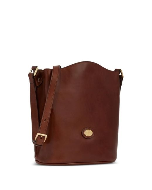 The Bridge Brown Leather Bucket Bag