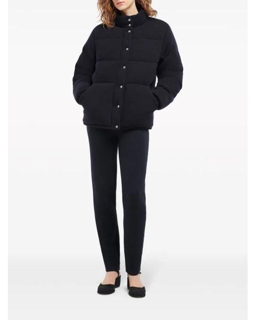 Barrie Blue Cashmere Puffer Jacket