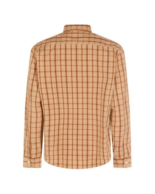 NN07 Natural Deon Checked-Pattern Shirt for men