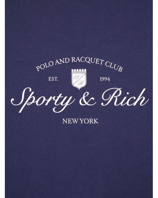 Sporty & Rich Katoenen Sweater in het Blue