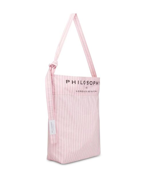Philosophy Di Lorenzo Serafini ストライプ ビーチバッグ Pink
