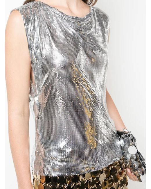 Rabanne Gray Disco Top
