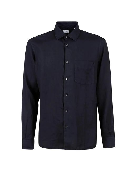 Aspesi Blue Chest-Pocket Shirt for men