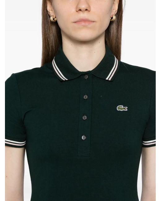 Lacoste Green Polo-Collar Dress