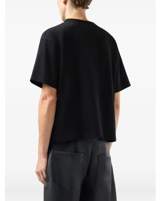 Gcds Black Graphic-Print T-Shirt for men