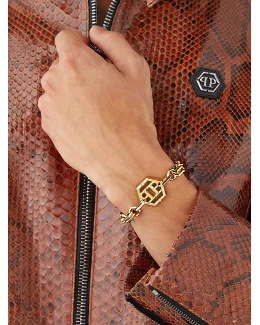 Philipp Plein Metallic Unity Bracelet for men