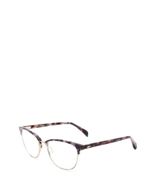 Rag & Bone White Tortoiseshell-Effect Browline-Frame Glasses