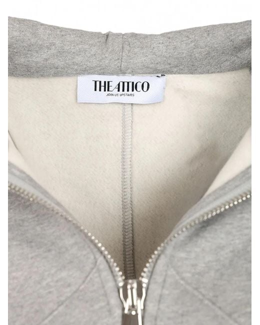 The Attico Gray Sweatshirts