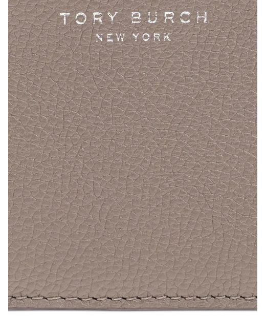 Tory Burch Gray Romy Zip Card Case